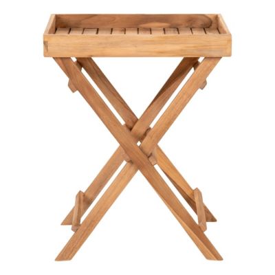 HORIZON - Table Basse d'Appoint H.49,5cm en Teck