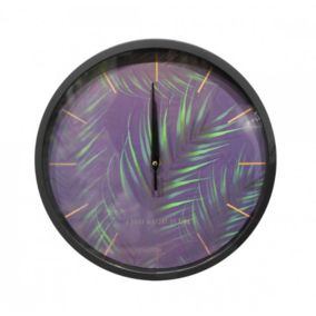 Horloge 30 cm en violet délicat pour un intérieur raffiné - POESIE