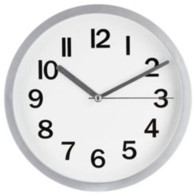 Horloge argent en plastique D22 - Atmosphera