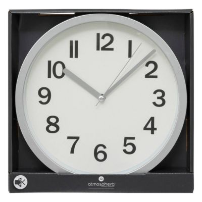 Horloge argent en plastique D22 - Atmosphera