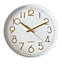 Horloge couleur blanc et or ⌀30,5 cm