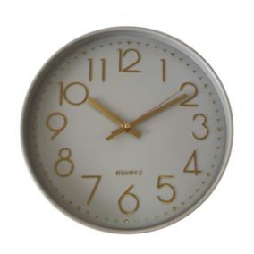 Horloge couleur gris et or ⌀30,5 cm