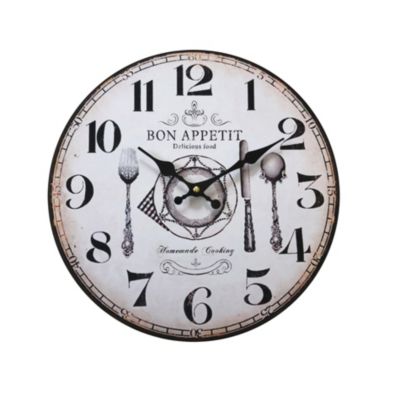Horloge moderniste Odo en Formica et laiton