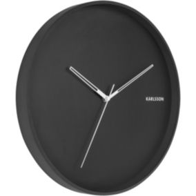 Horloge en métal Hue Noir 40 x 4.5