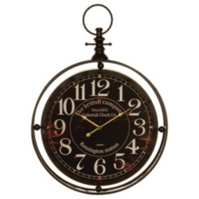 Horloge "Gousset" - métal D60 cm - Atmosphera