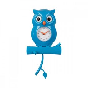 Horloge Hibou H37,5cm Plastique Present Time