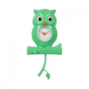 Horloge Hibou H37,5cm Plastique Present Time