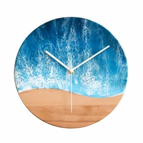 Horloge La Mer D30cm en Bois - Swabdesign