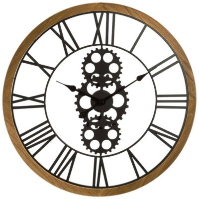 Horloge mécanique - métal & bois D70 cm - Atmosphera