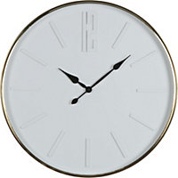 Horloge métal blanc Ø 60 cm Dada Art