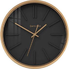 Horloge métal noir et bronze Ø 40 cm Dada Art