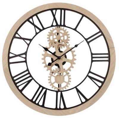 Horloge Murale Bois Et Metal 60 Cm Castorama