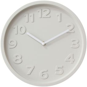 Horloge murale design beige ⌀30 x ep.4,5cm