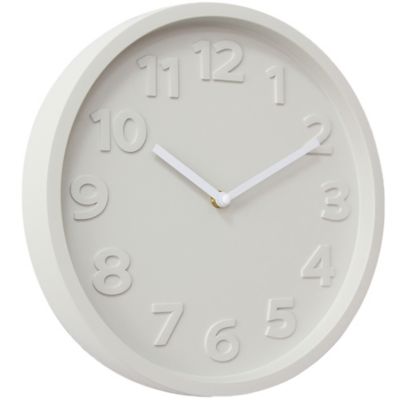 Horloge murale design beige ⌀30 x ep.4,5cm