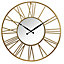 Horloge murale dorée ⌀ 58 cm