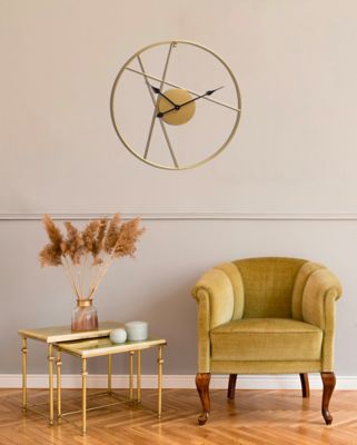 Horloge murale dorée ⌀ 60 cm