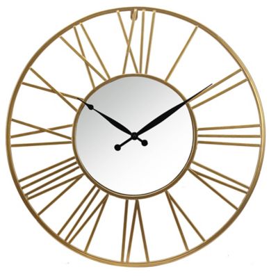 Horloge murale dorée ronde ⌀58 cm, Dada Art