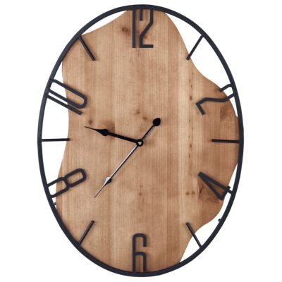 Horloge murale MEYNES 46 cm Métal Noir