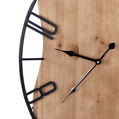 Horloge murale MEYNES 46 cm Métal Noir