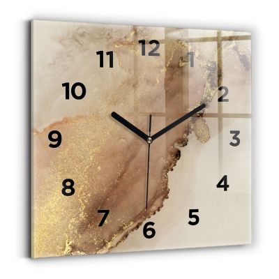 Horloge Murale de 30 Cm au Design Moderne, en Acrylique et Bois