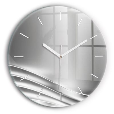 Horloge Murale Décorative Tulup En Verre - Motif Vache, Diamètre 30 Cm, Mouvement Quartz, Noir Et Blanc