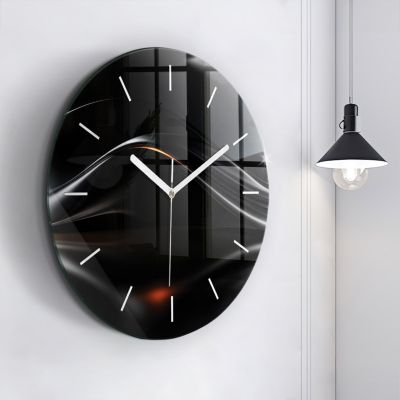 Horloge murale Wallfluent fi60 cm Aiguilles blanches Abstraction 1 pcs