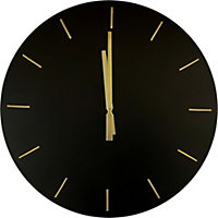 Horloge noir et or Ø 60 cm Dada Art