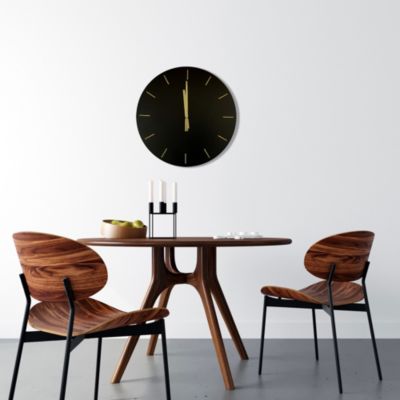 Horloge noir et or Ø 60 cm Dada Art