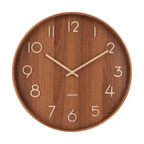 Horloge Pure Medium D40cm en Bois - Present Time