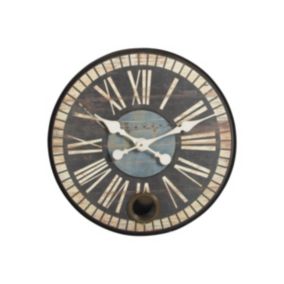 Horloge rétro avec balancier 50 x 5