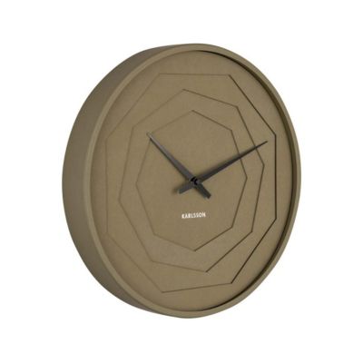 Horloge ronde en bois Origami 30 cm