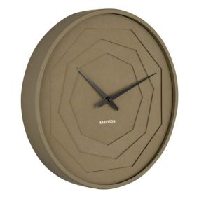 Horloge ronde en bois Origami 30 cm