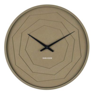 Horloge ronde en bois Origami 30 cm