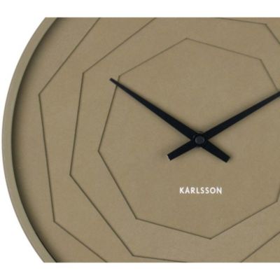 Horloge ronde en bois Origami 30 cm