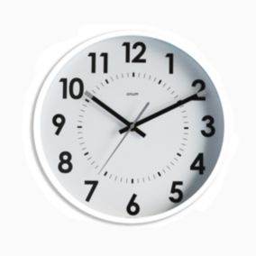 Horloge silencieuse Abylis diamètre 30cm - Blanc - Orium