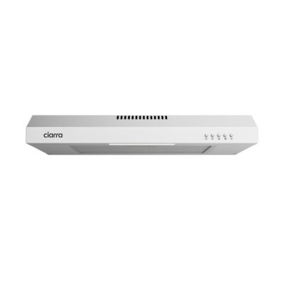 Hotte casquette 60cm 220 m3h 3 vitesses recyclage ou évacuation CIARRA CAS6903B