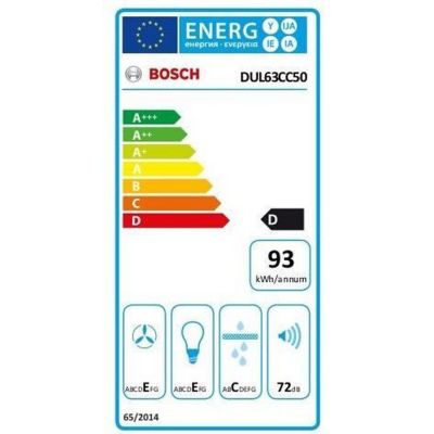 Hotte casquette 60cm 350m3/h acier inoxydable Bosch DUL63CC50