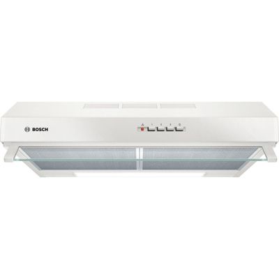 Hotte casquette 60cm 350m3/h blanc Bosch DUL63CC20