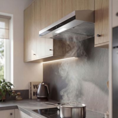 Hotte casquette inox GoodHome GH60VUK, 60 cm