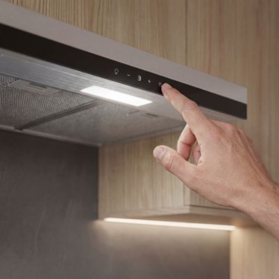 Hotte casquette inox GoodHome GH60VUK, 60 cm