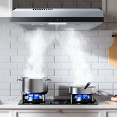 Hotte casquette inox GoodHome GH60VUK, 60 cm