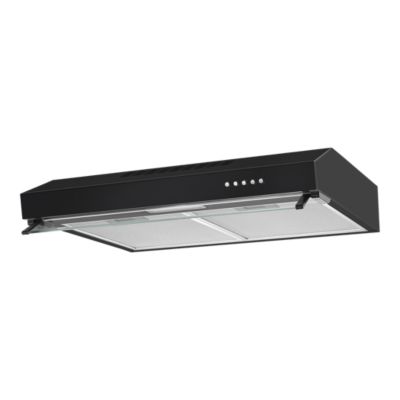 Hotte casquette noire avec visière NNVHB60EU, 60 cm