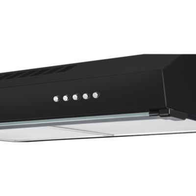 Hotte casquette noire avec visière NNVHB60EU, 60 cm