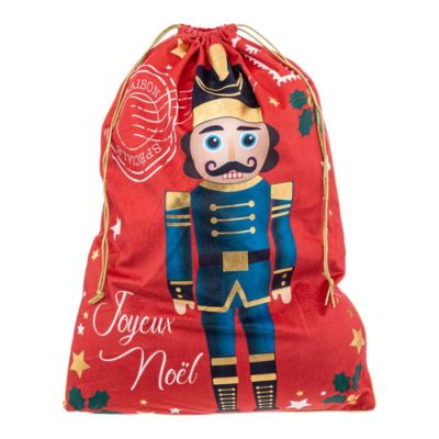 Hotte casse noisette 50x70cm en velours - feeric lights & christmas