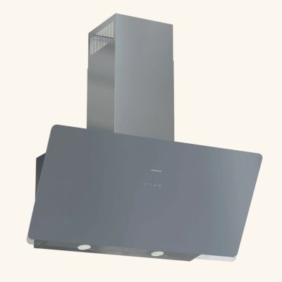 Hotte cuisine murale Silverline ARAE gris 90 cm