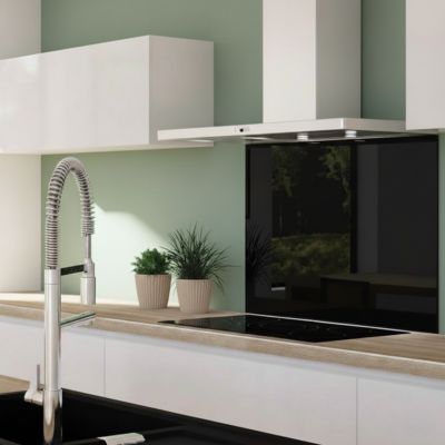 Hotte cuisine Silverline murale OPALE inox 90 cm
