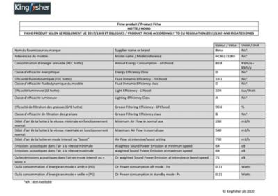 hotte decorative box beko inox 60 cm castorama