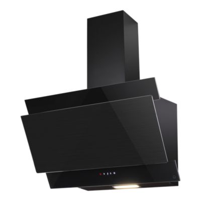 Hotte décorative GoodHome GHAG60LBNMl. 59,8 cm finition verre noir 527,6m³/h 69dB