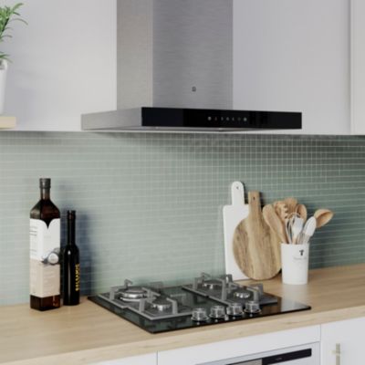 Hotte décorative inox GoodHome GHBH60ASBL, 60 cm