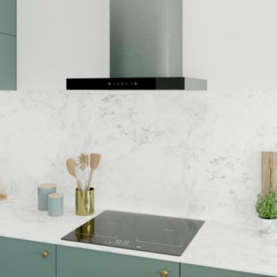 Hotte décorative inox GoodHome GHBH60ASBL, 60 cm